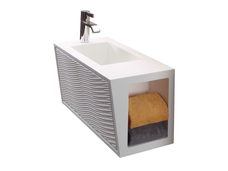 Compact Wall-Mounted Vanity Sink